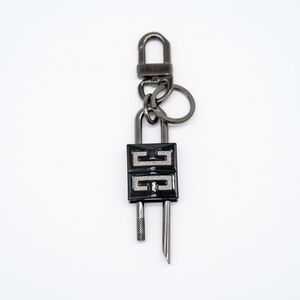 Givenchy Padlock KeyRing Black 4G Metal
